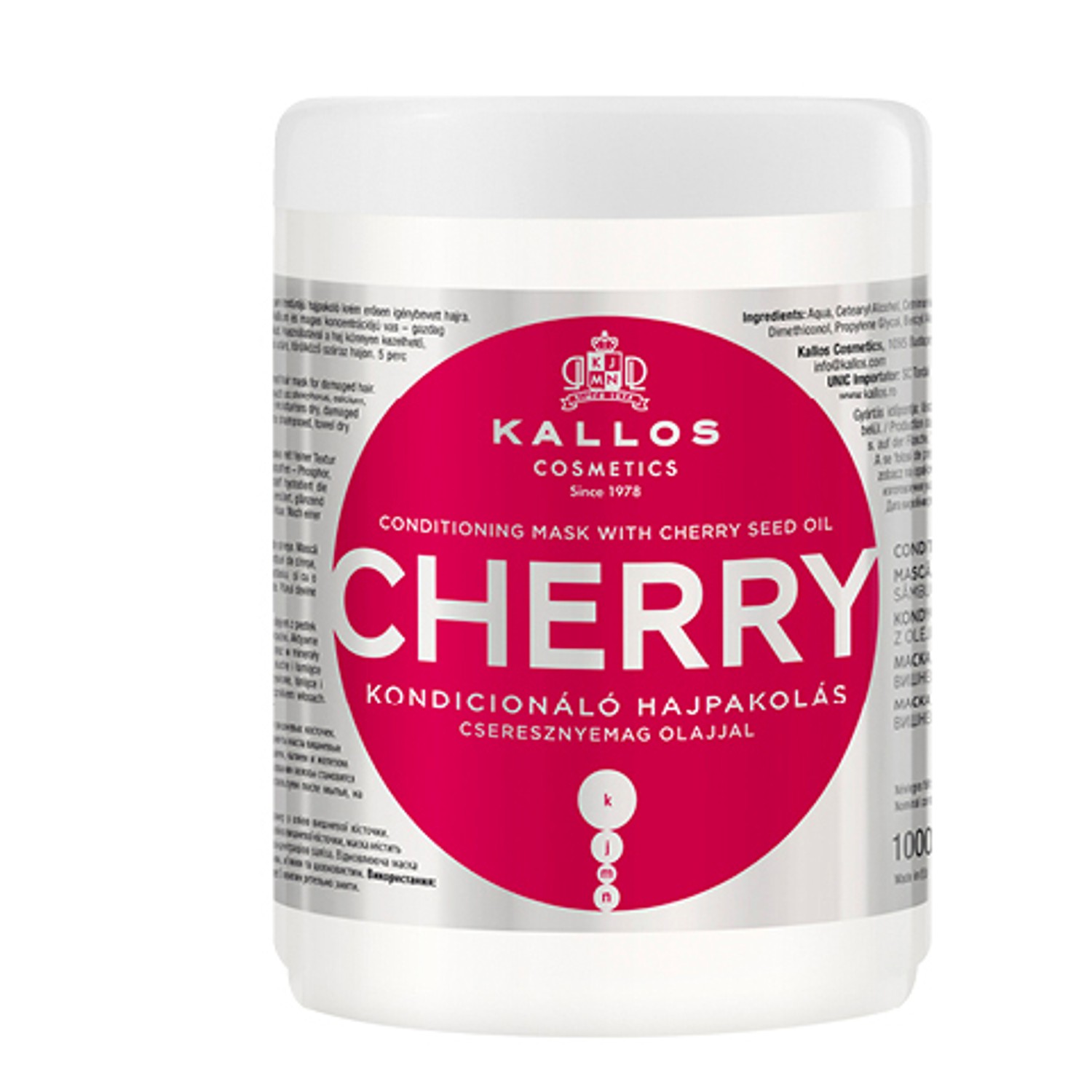 KALLOS COSMETICS KJMN Cherry Conditioning Hair Mask 1 L