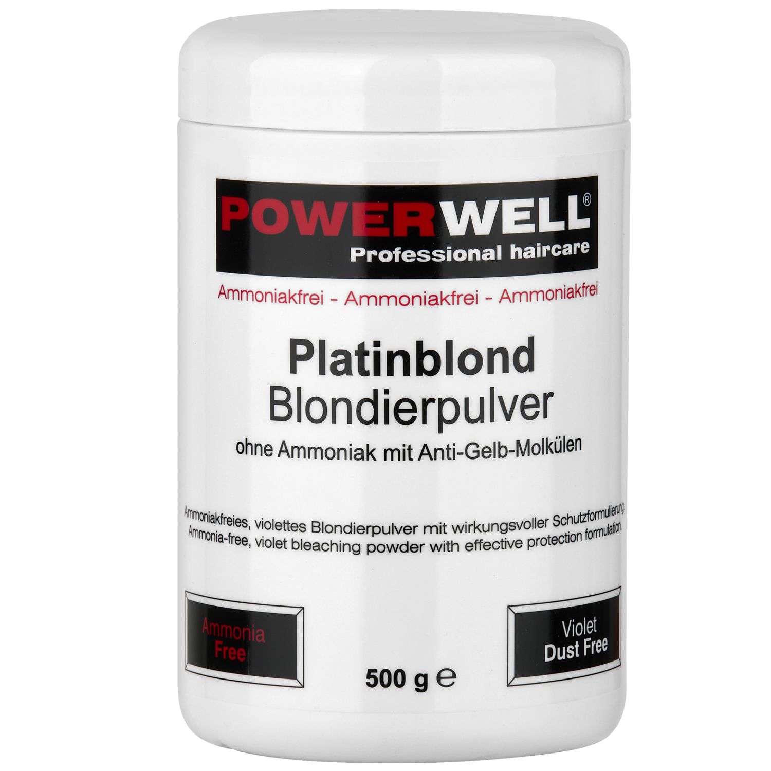 POWERWELL Blondierpulver ohne Ammoniak platinblond 500 g