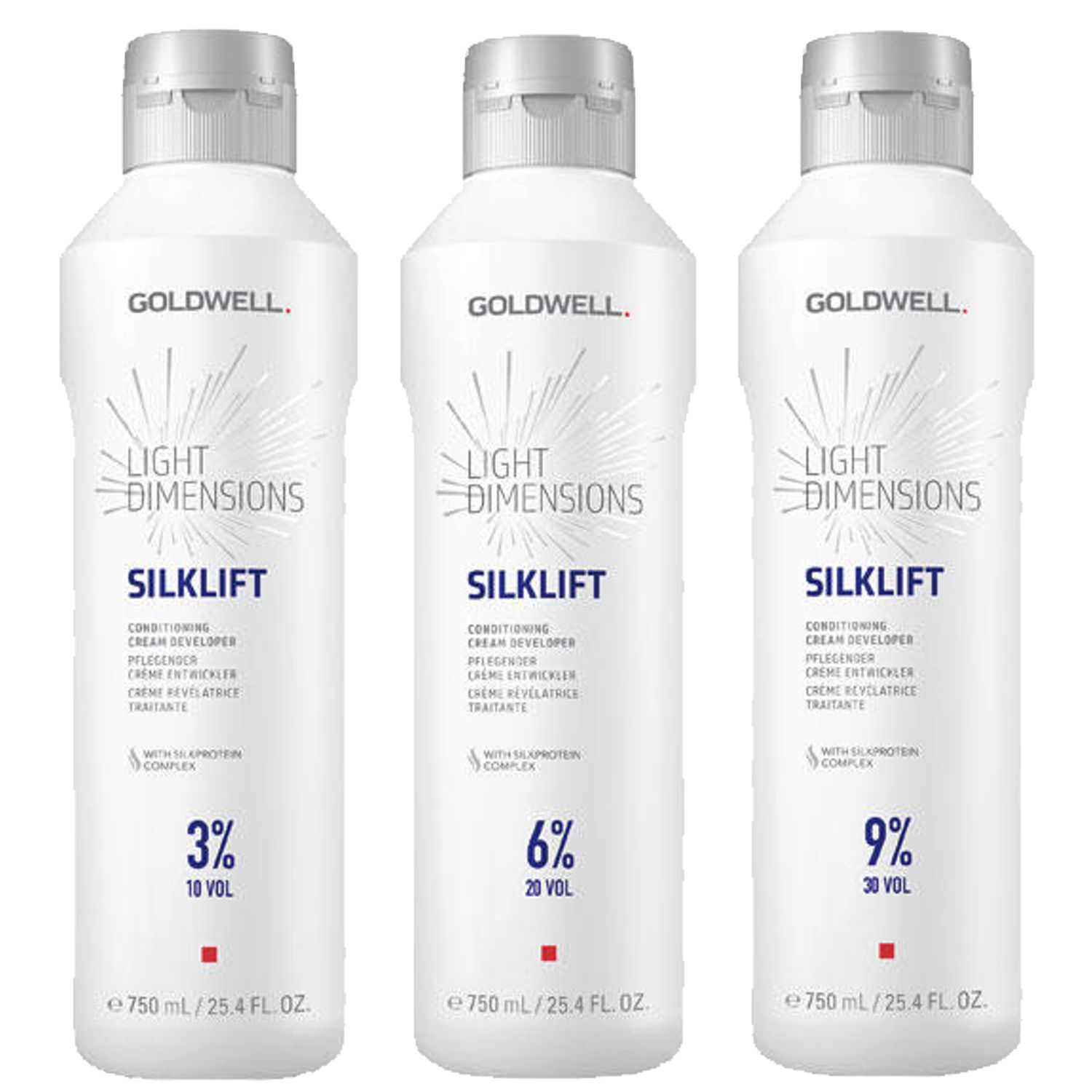 GOLDWELL Light Dimensions Silklift Conditioning Cream Developer 750 ml