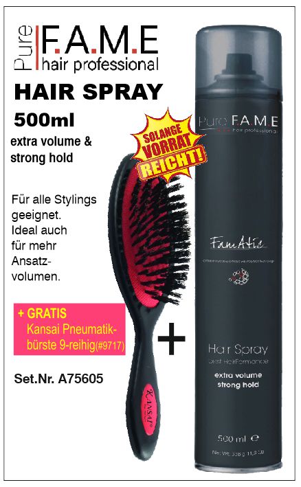 Pure Fame FAMATIC Hairspray + Pneumatikbürste
