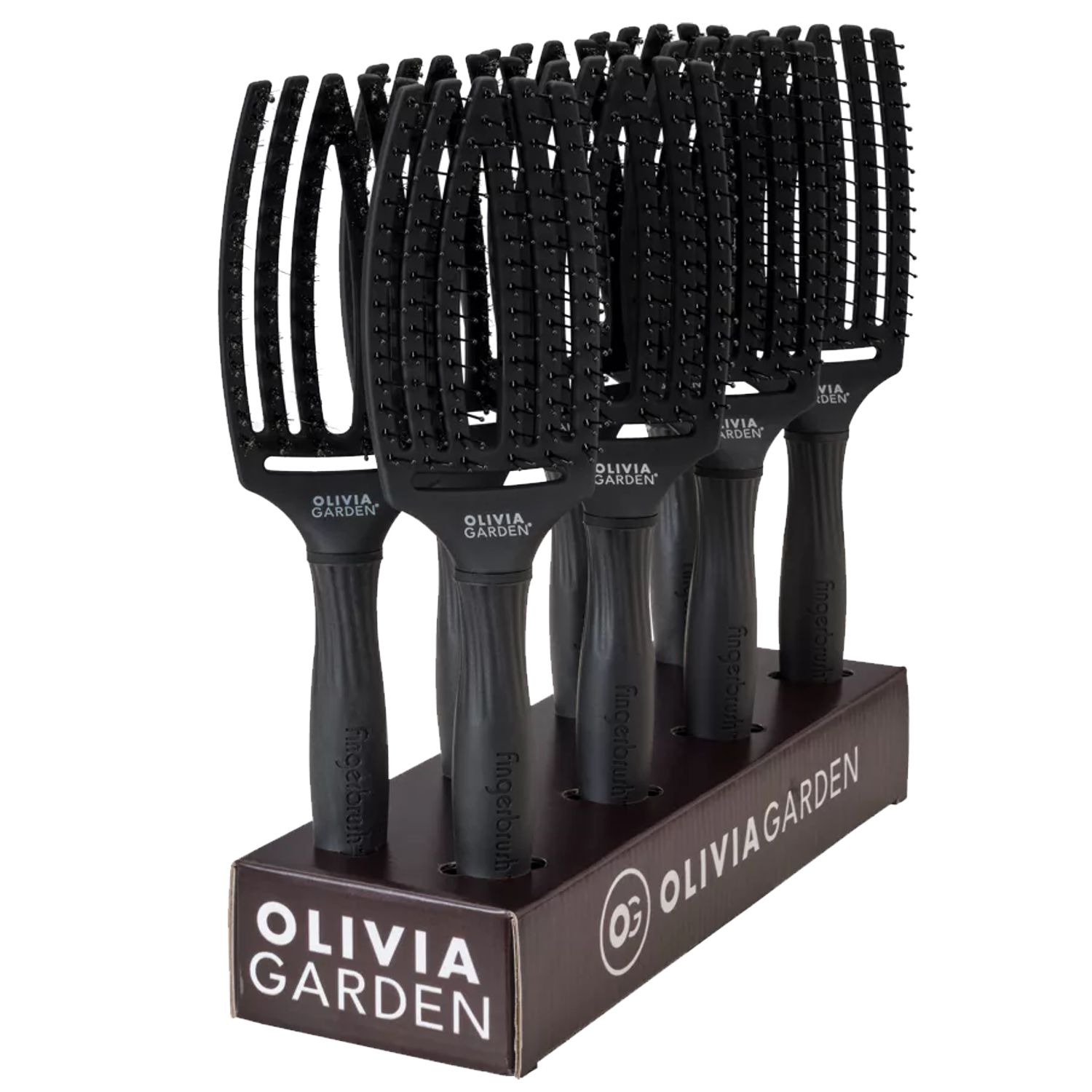 Olivia Garden Fingerbrush Verkaufsdisplay mit 8 Bürsten